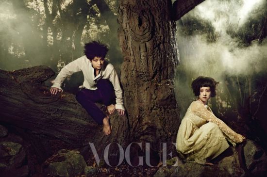 Song Joong-ki and Park Bo-young get wolfy for Vogue