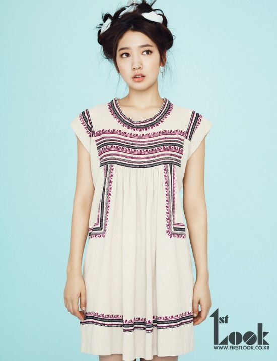 Park Shin-hye in spring colors for First Look