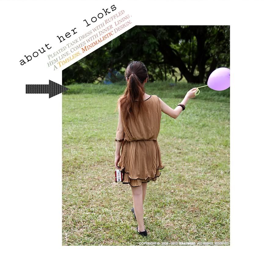 Pleated Tank Dress by Tea&Tweed Online Boutique