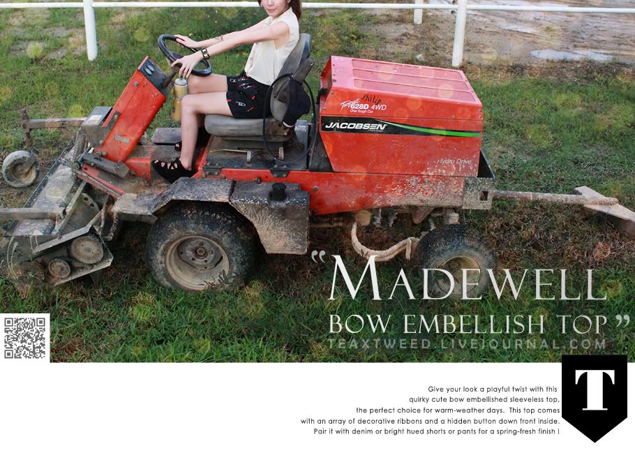 Madewell Bow Embellish Top by Tea&Tweed Online Blogshop