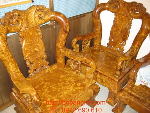 Đồ gỗ Bộ bàn ghế Minh Quốc Gỗ Nu nghiến MS :NG-05