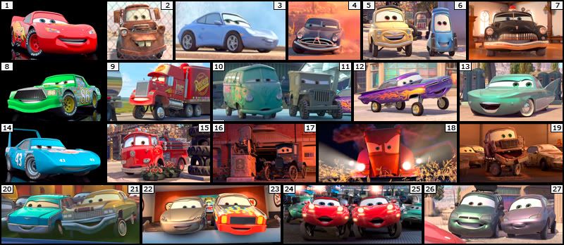 Cars Characters Names