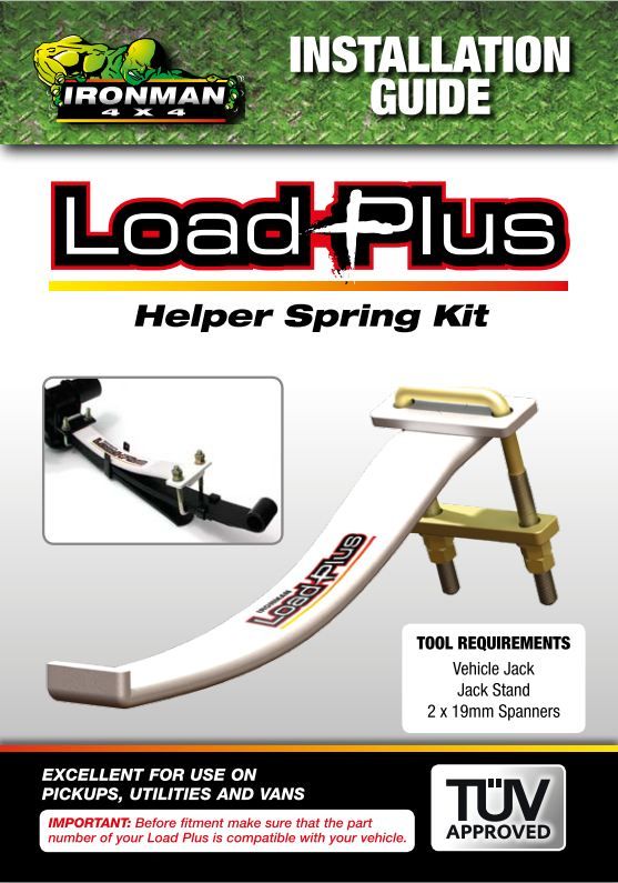 IRONMAN LOAD PLUS HELPER SPRINGS FORD TRANSIT VAN LEAF SPRINGS LP4 ADD