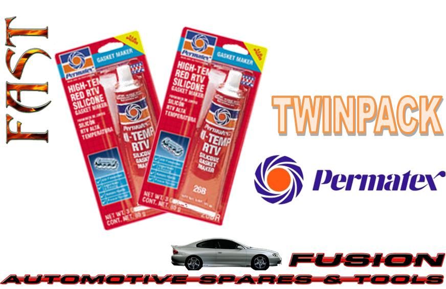 81160 x 2 Permatex High Temp Red RTV Silicone Gasket Goo Maker eBay