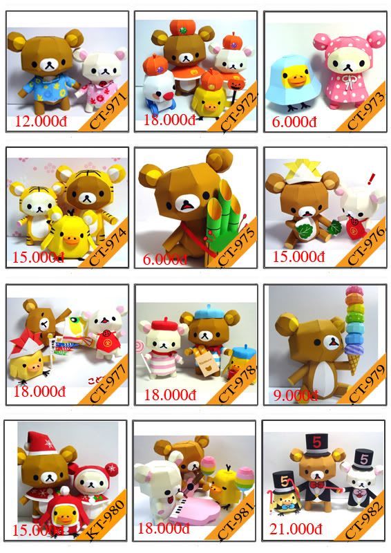 Bán mô hình giấy 3D chưa thành phẩm với 3,000 mẫu. - 11