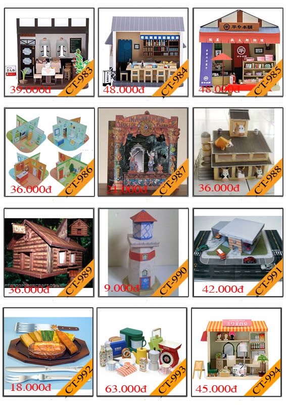 Bán mô hình giấy 3D chưa thành phẩm với 3,000 mẫu. - 6