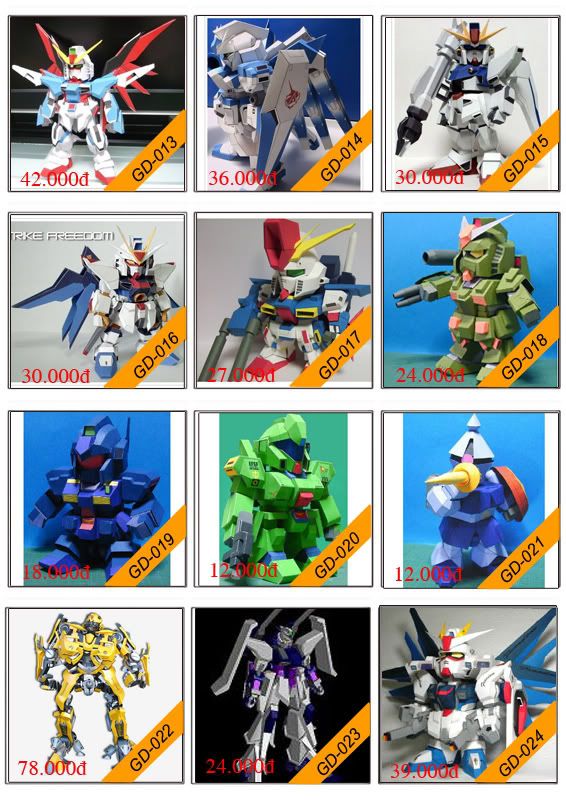 Bán mô hình giấy 3D chưa thành phẩm với 3,000 mẫu. - 6