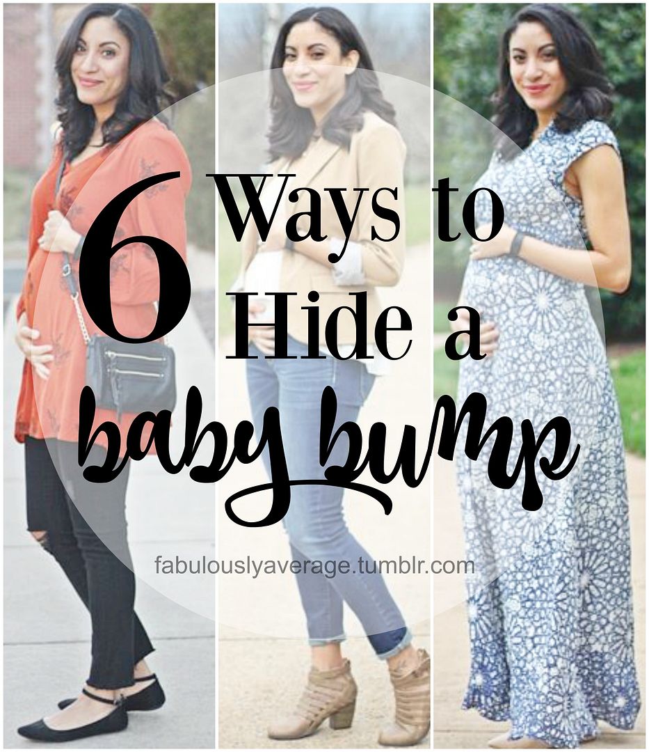 Fabulously Average, 6 Ways to Hide a Baby Bump