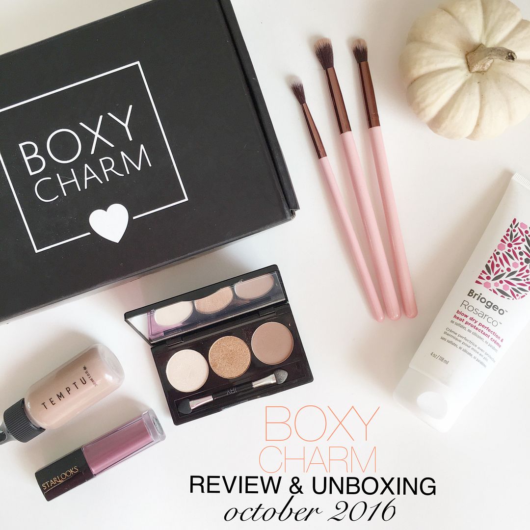 Fabulously Average, BOXYCHARM Review & Unboxing October 2016