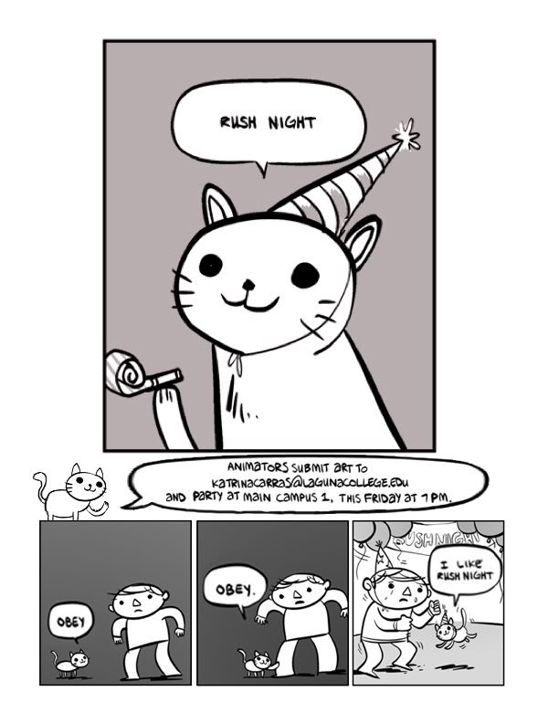 Party Cat is Ready for Rush Night