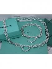 Tiffany & Co. Open Heart Toggle Necklace and Bracelet Set $135.00 Pictures, Images and Photos