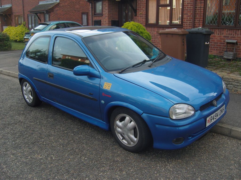 Blue Opel Corsa