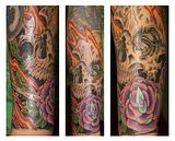 Color,Rose,Skull,Fire,Sleeve,Southside,Chris,Posey,tattoo,tattoos,tatu,tatus,tat2,tat2s,tatoo,tatoos,tatto,tattos