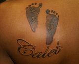 Foot,footprints,feetprints,lettering,Southside,Shahki,Knott,tattoo,tattoos,tatu,tatus,tat2,tat2s,tatoo,tatoos,tatto,tattos,black,gray,grey