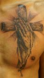 praying,hands,cross,rays,Southside,Shahki,Knott,tattoo,tattoos,tatu,tatus,tat2,tat2s,tatoo,tatoos,tatto,tattos,black,gray,grey