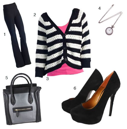 Find: flared pants, colorblock purses, and suede heels @ GoJane.com
