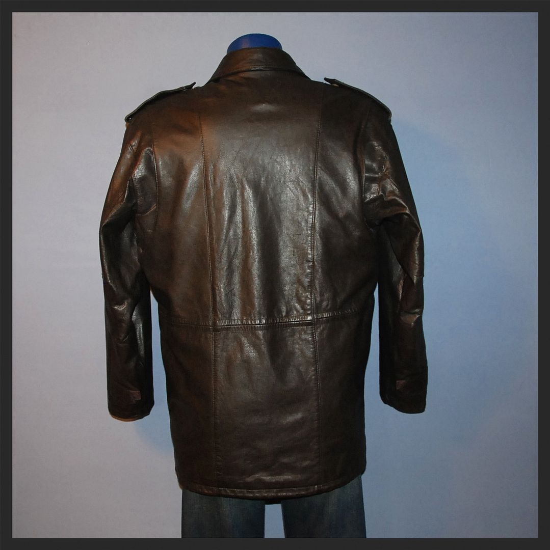 US CAVALRY M65 Brown Leather Military Field Jacket M 65 sz XL EUC eBay