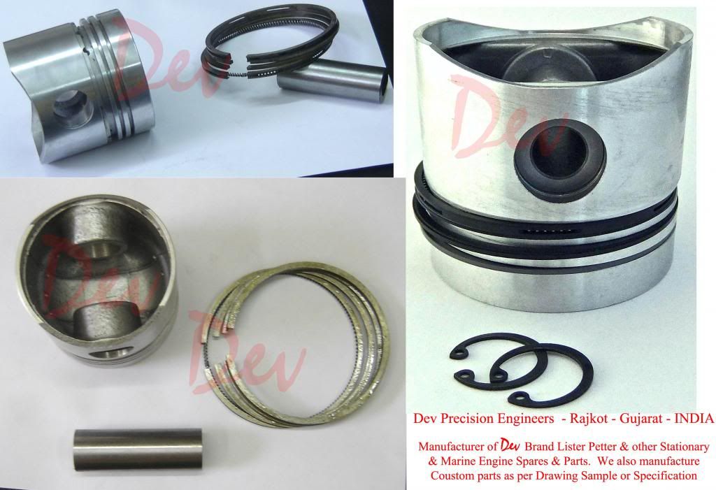 WITH VALVE GUIDES LISTER PETTER PHW CYLINDER HEAD