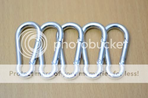 Lot 5 Cold Steel Carabiner Hook Snap Key chain 7.5KN  