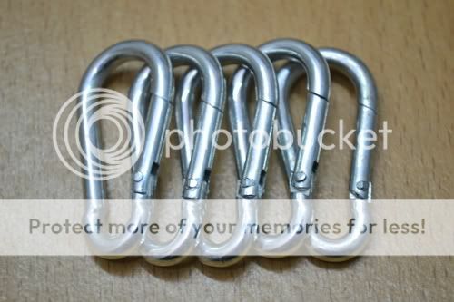 Lot 5 Cold Steel Key chain Carabiner Hook Snap Link 3KN  