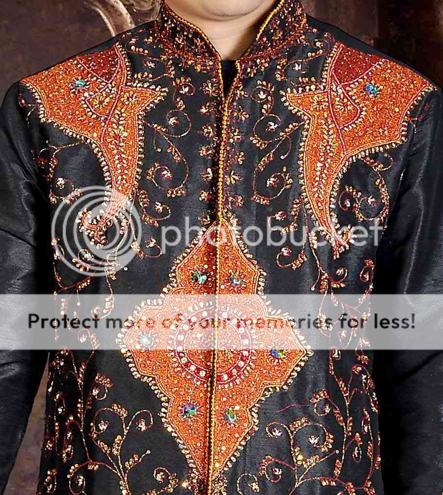 MEN INDIAN KURTA SHERWANI 2pc SUIT(WORLDWIDE POSTAGE)