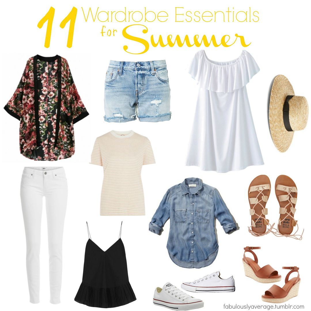 Fabulously Average, 11 Wardrobe Essentials for Summer