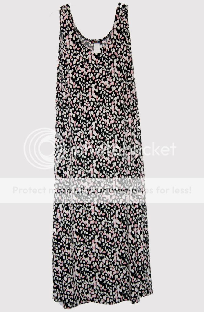 Jostar Multi Colored Light & Dark Pink Rose Petal Full Length Dress L 