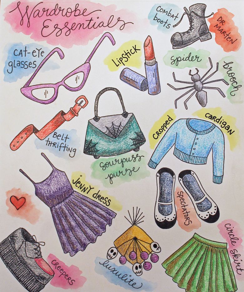 Wardrobe Essentials Drawing