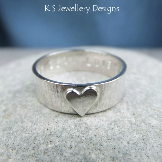 KS Jewellery Design - silver heart ring