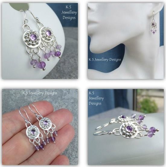 KS Jewellery Designs - selection in silver and amethyst