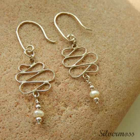 Celtic scroll earrings-Silvermoss Blog