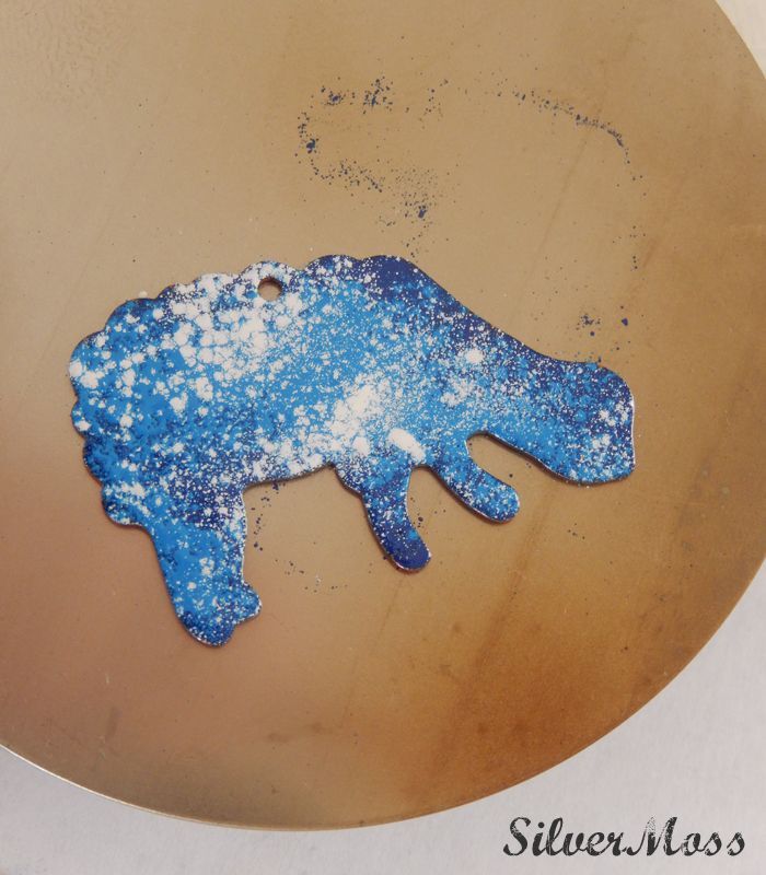 Efcolor Enamel Celestial Sheep in Blues and White by SilverMoss efcolor-celestial-blue-white-sheep-silvermoss
