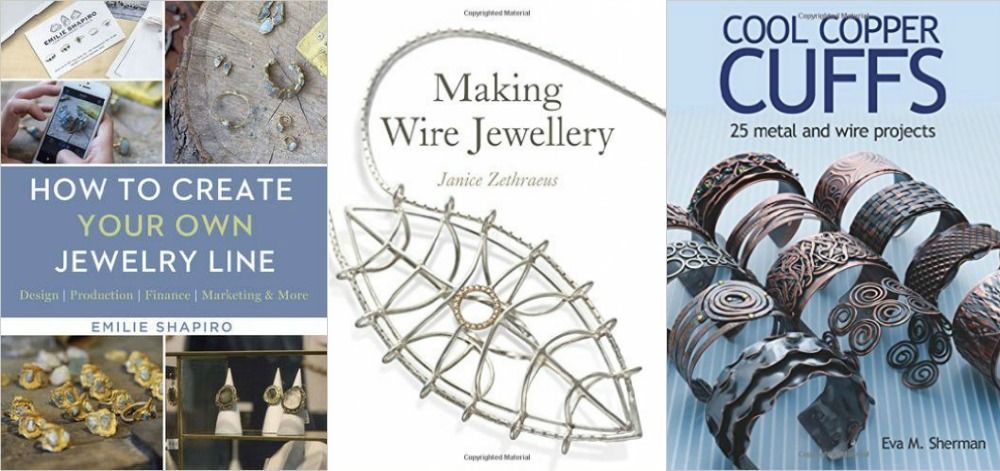 three jewellery book covers