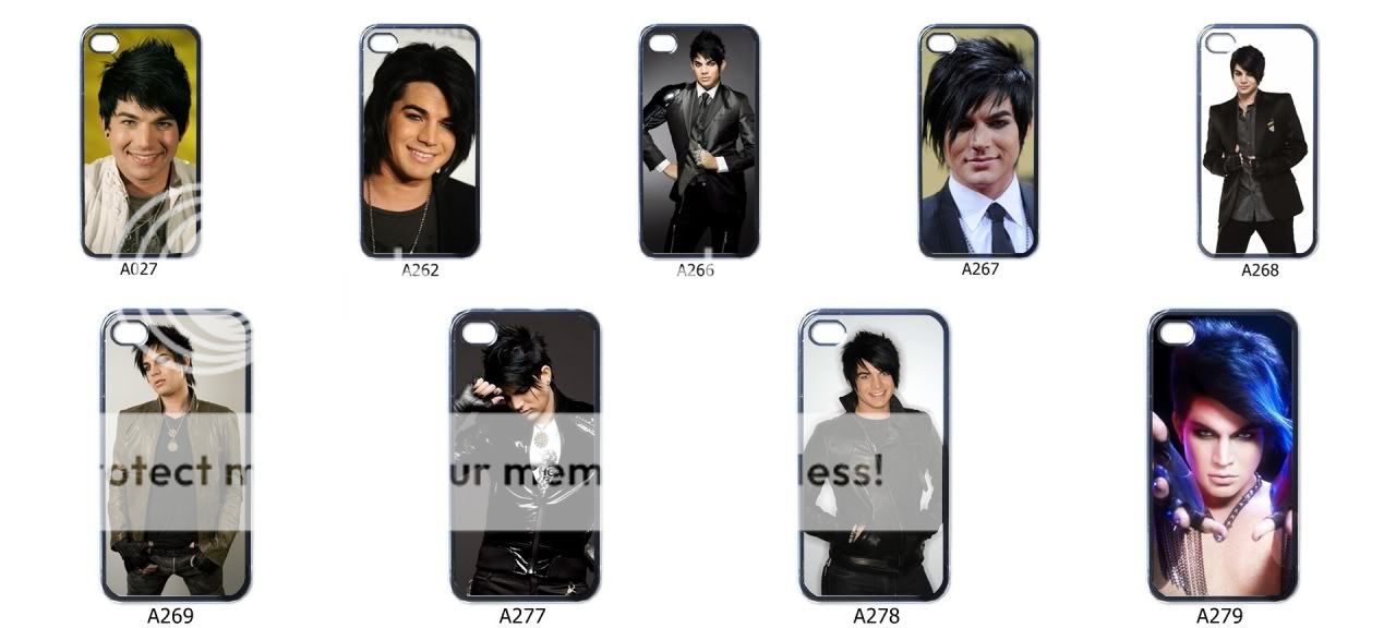 Apple iPhone 4 Hard Case Skin Cover Adam Lambert  