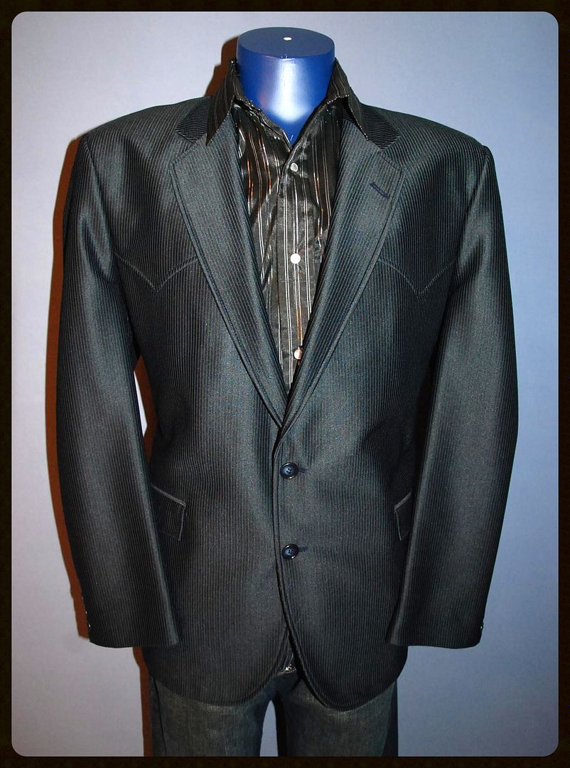 Vtg Western Rockabilly Suit Kenny Rogers CIRCLE S Suit 46 R 36 x 29 ...